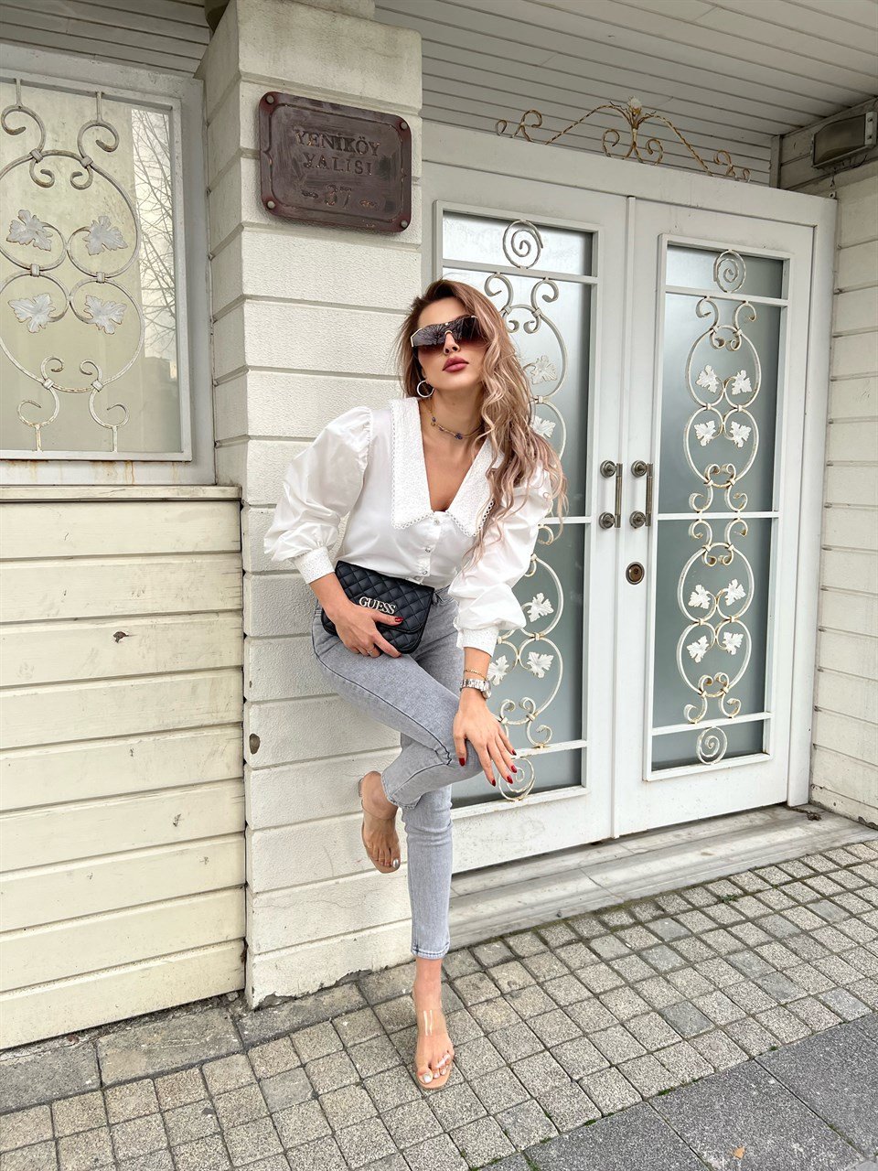Füme Yıkamalı Skinny Likralı Jean