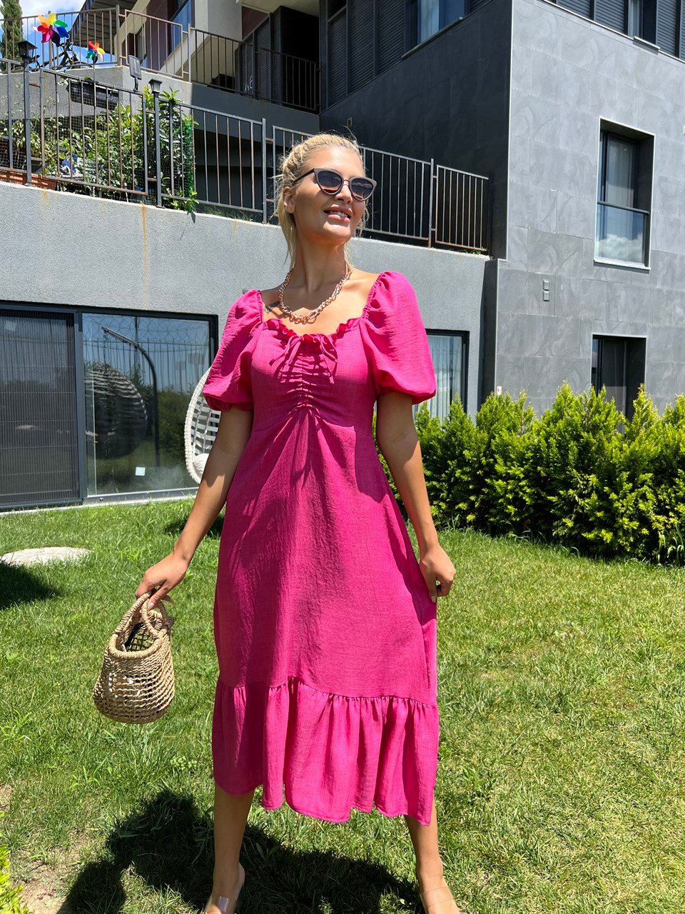 Gipeli Tokyo Pembe Elbise