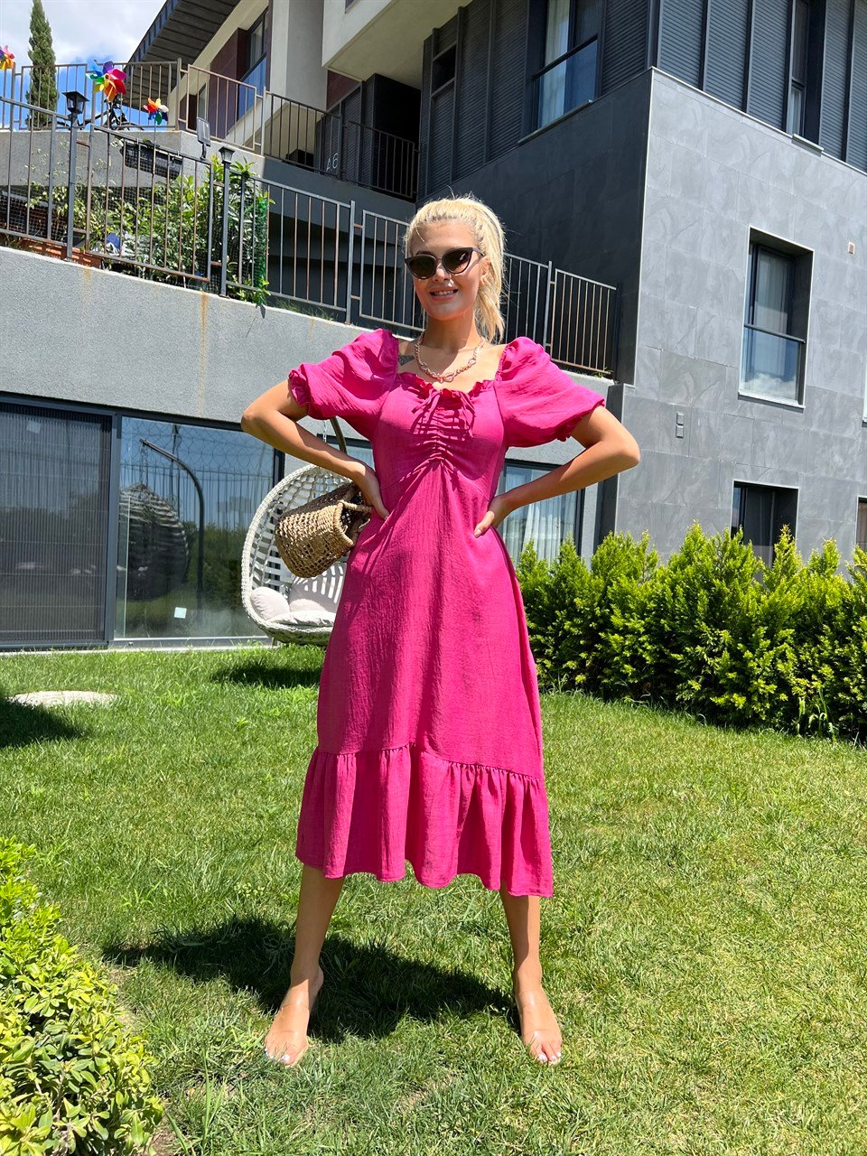Gipeli Tokyo Pembe Elbise