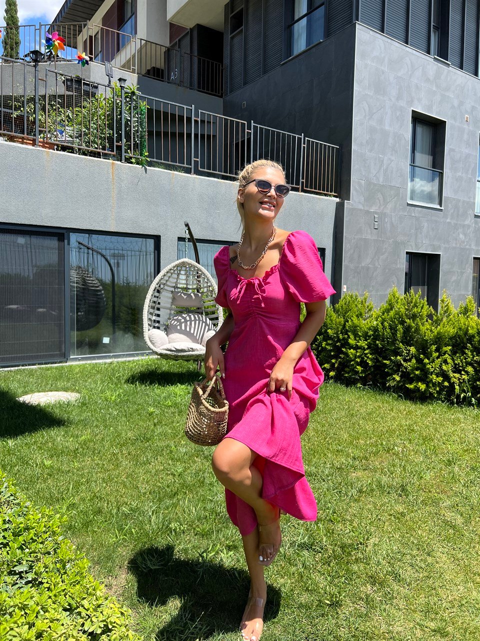 Gipeli Tokyo Pembe Elbise