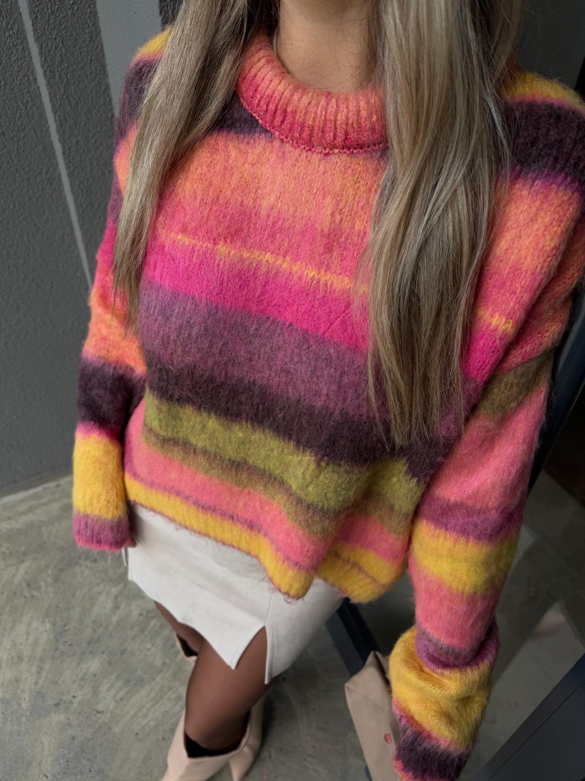 Gökkuşağı Oval Soft Kazak kzk2165jij