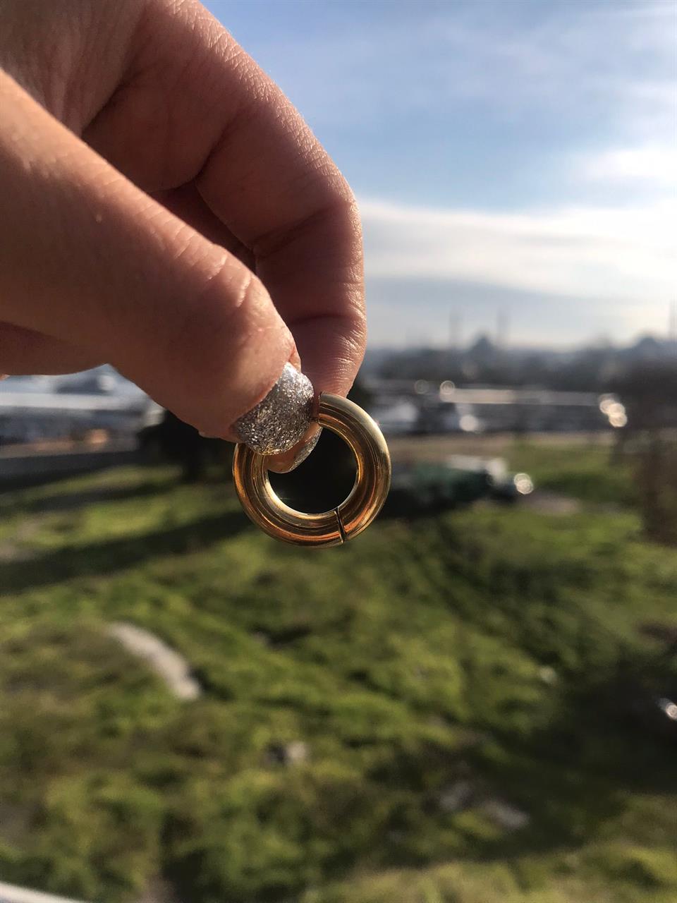 Halka Mini Çelik Küpe K1