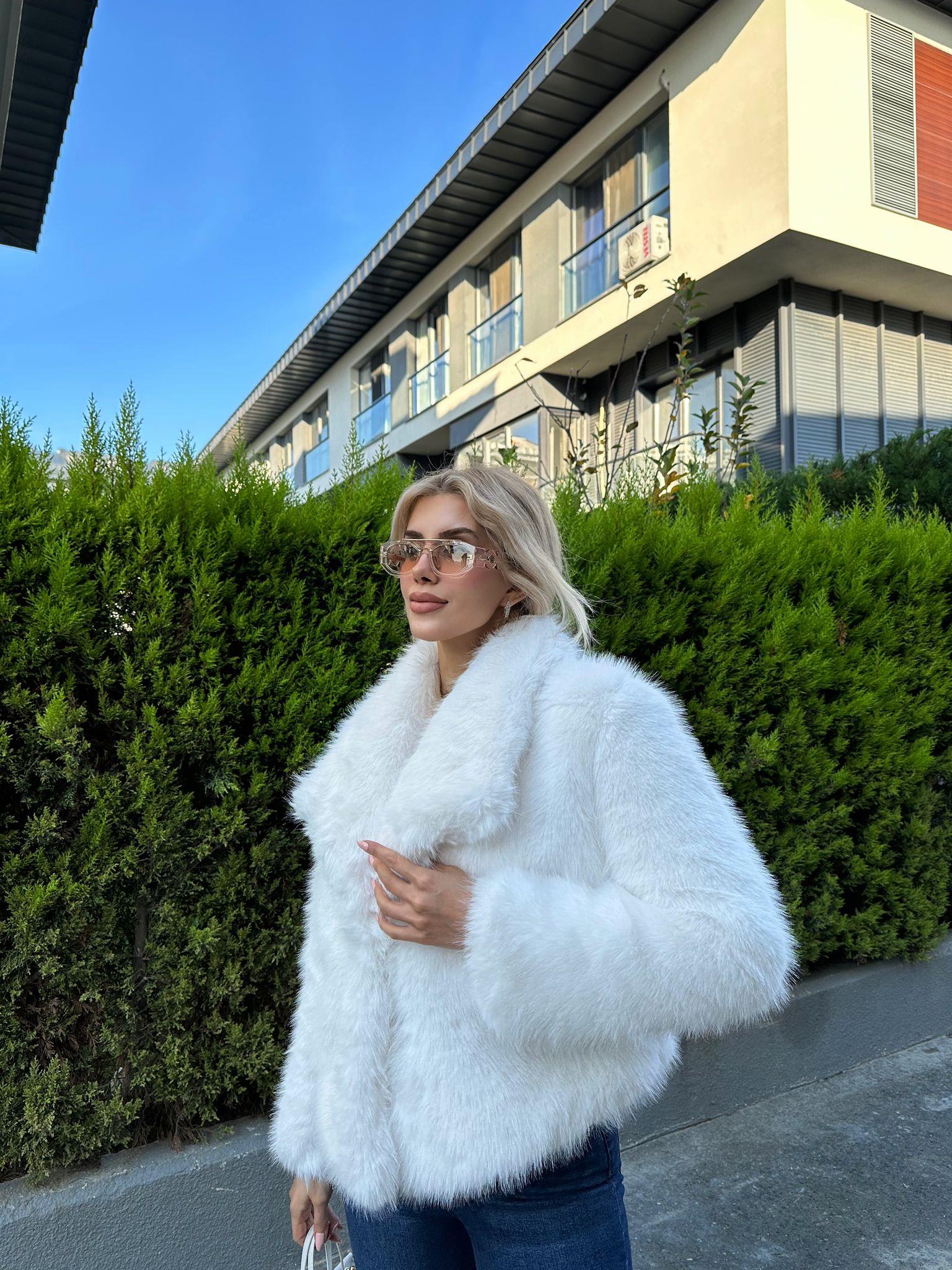 Hilda Zra Model Şal Yaka Beyaz 1707434