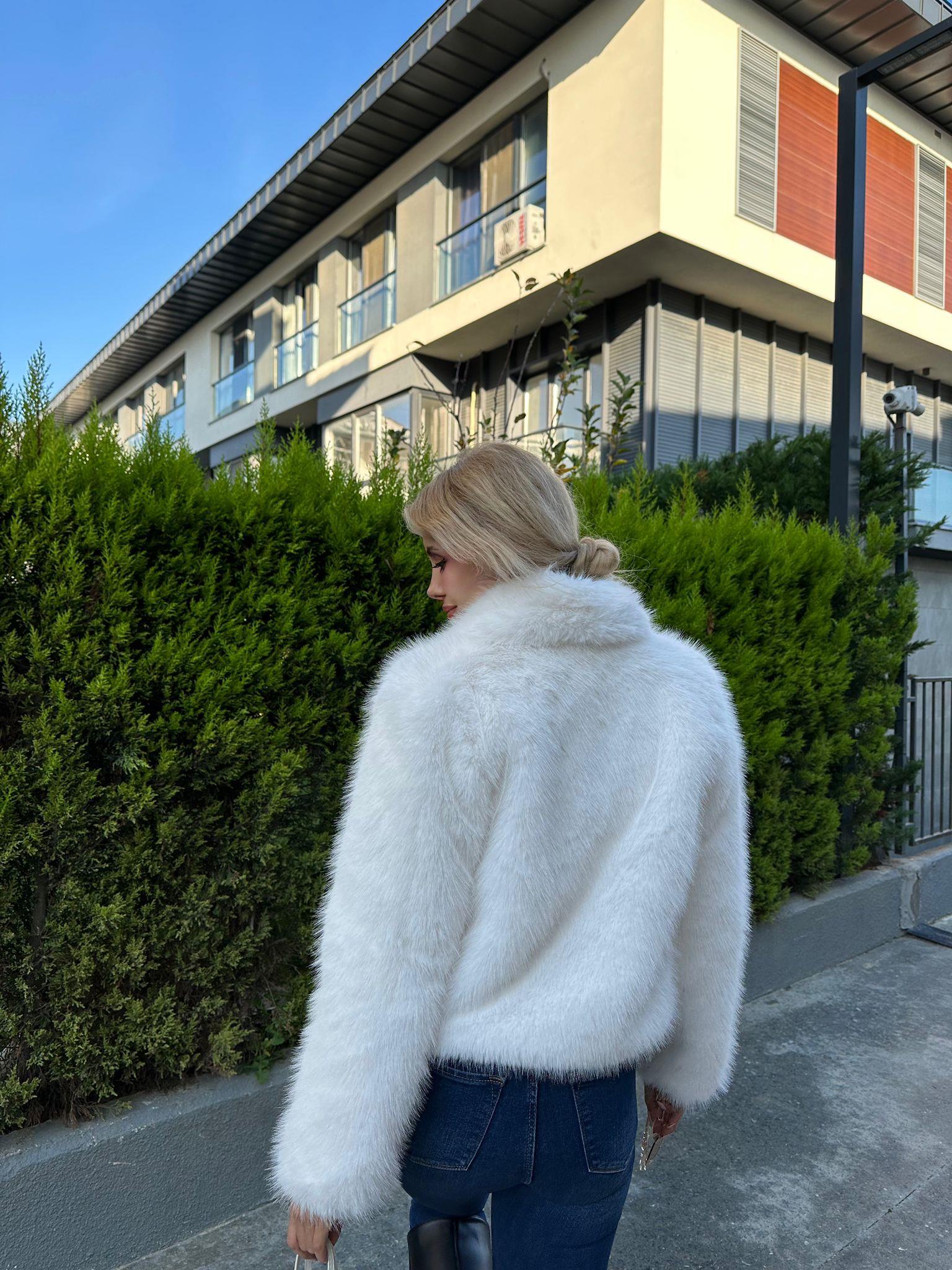 Hilda Zra Model Şal Yaka Beyaz 1707434