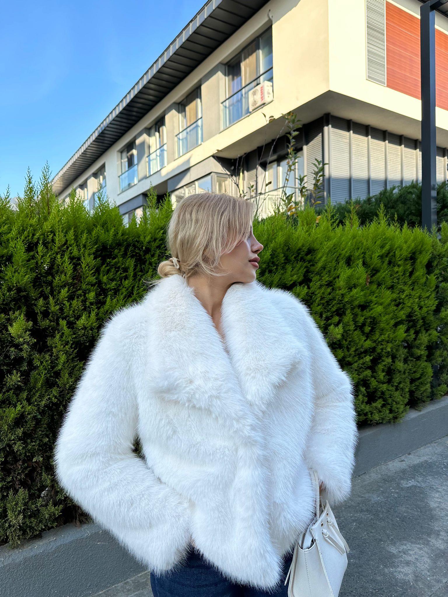 Hilda Zra Model Şal Yaka Beyaz 1707434