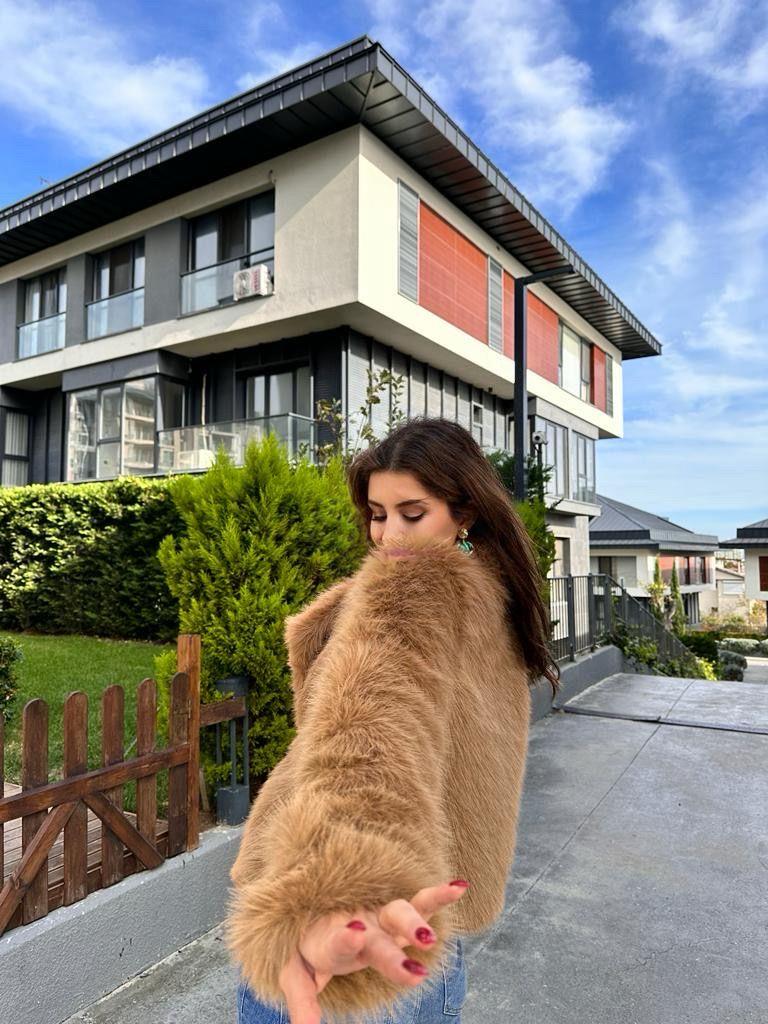 Hilda Zra Model Şal Yaka Camel Kürk 1707434