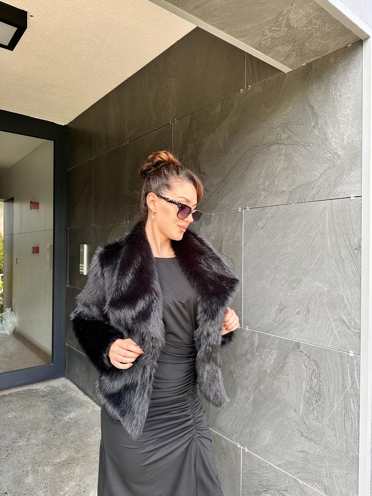 Hilda Zra Model Şal Yaka Kürk 1707434