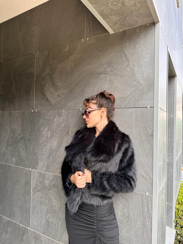 Hilda Zra Model Şal Yaka Kürk 1707434
