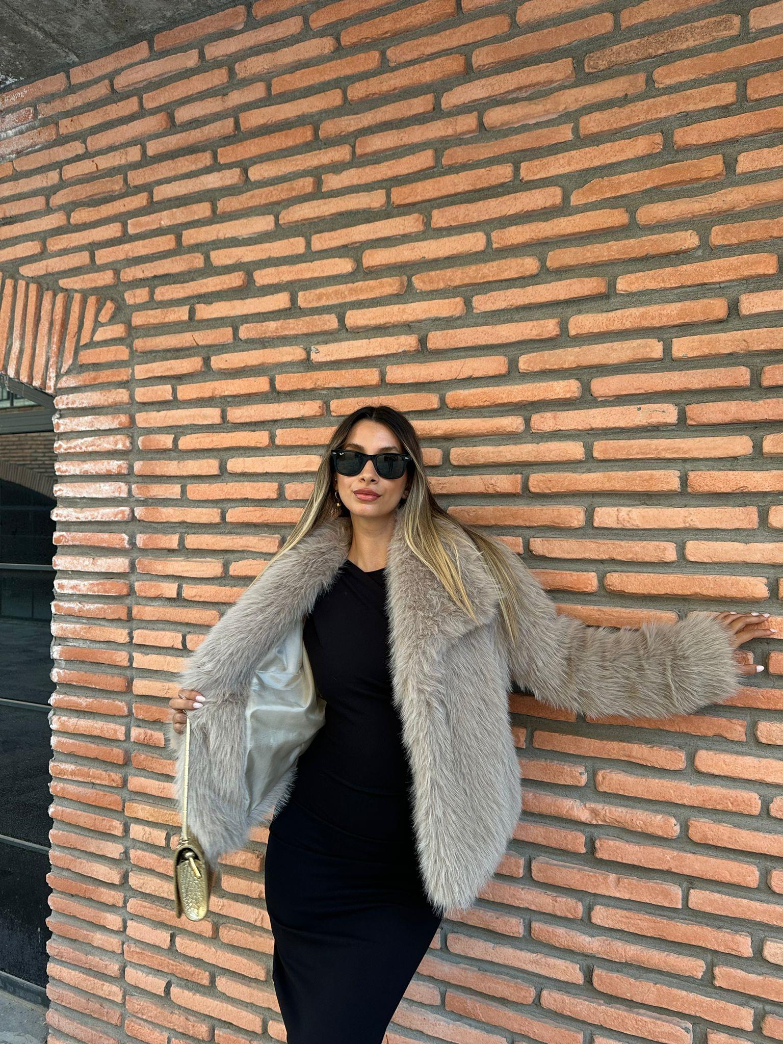 Hilda Zra Model Şal Yaka Taş Kürk 1707434