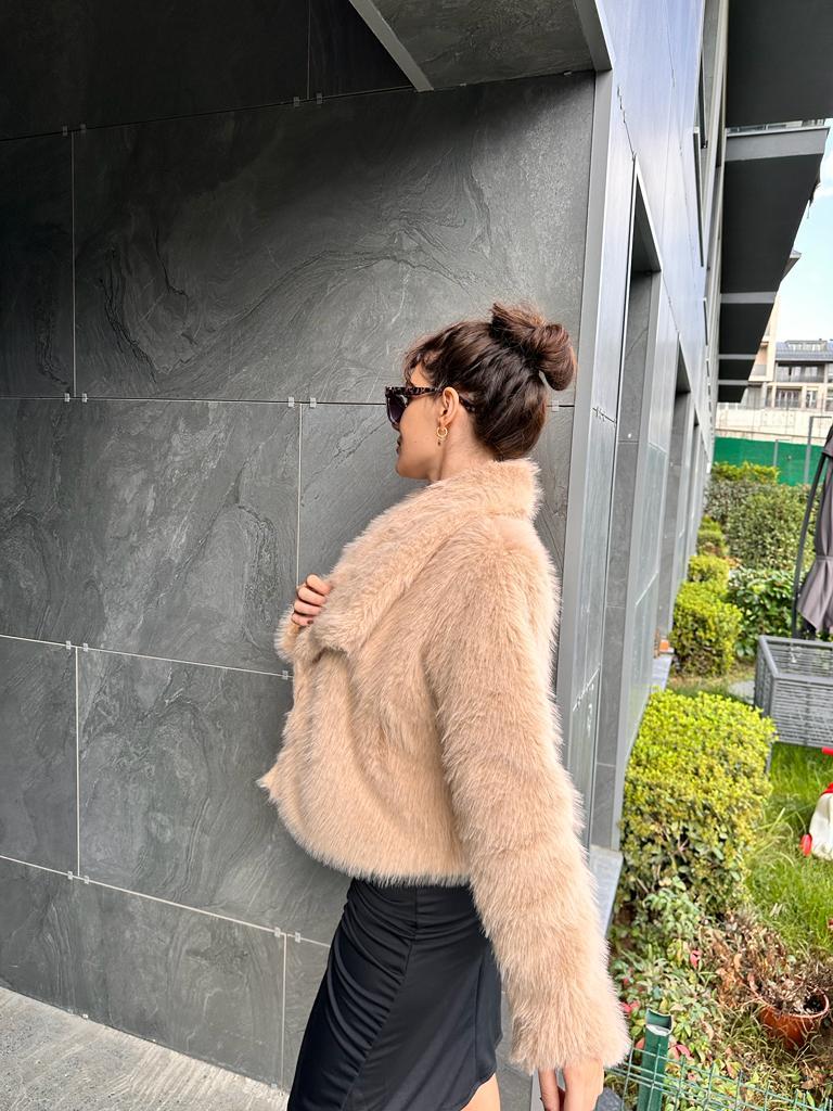 Hilda Zra Model Şal Yaka Vizon Kürk 1707434