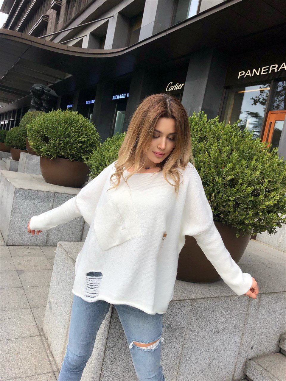 İthal Cep Detay Kazak