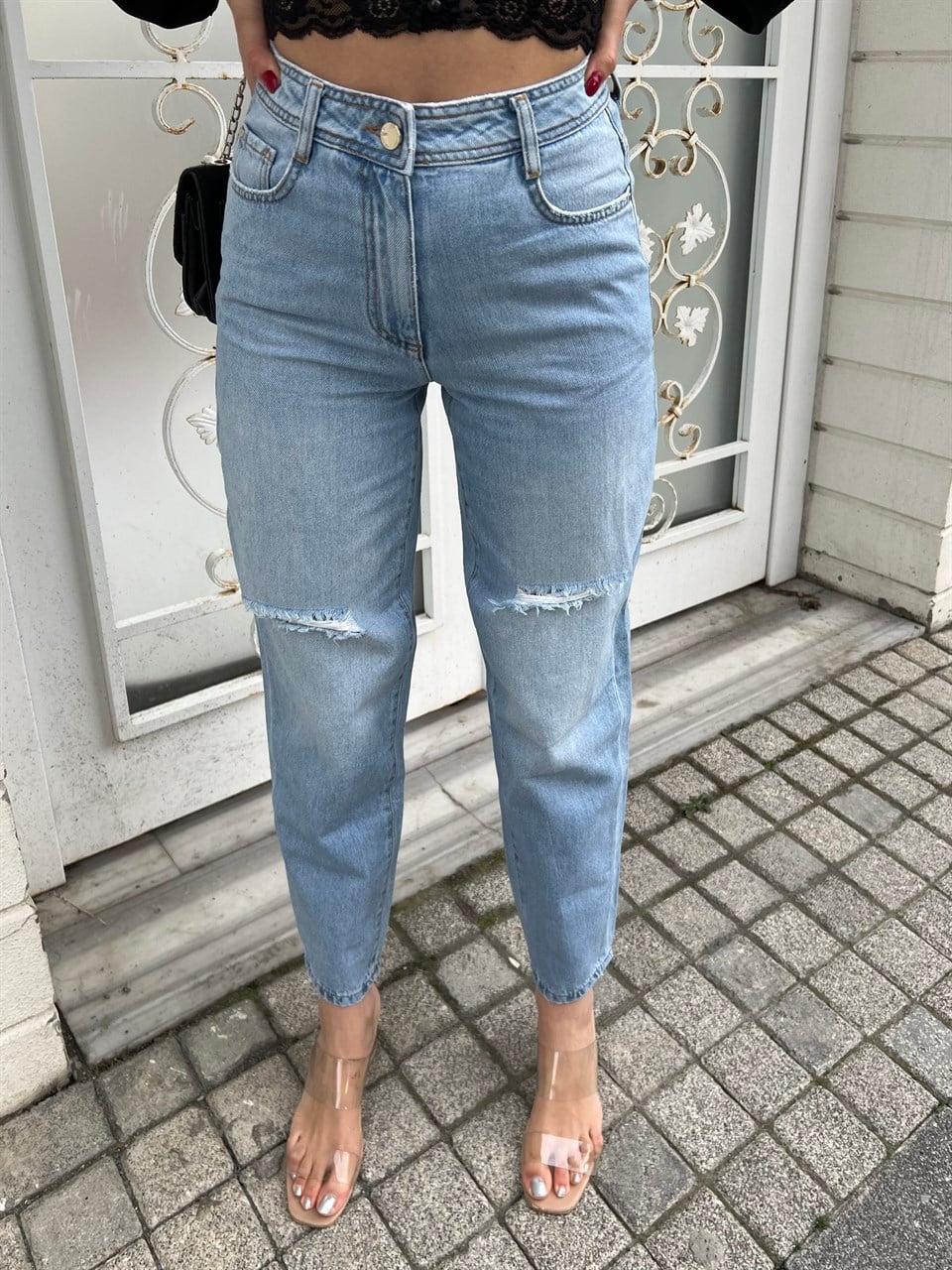 İthal Kalıp Yüksek Bel Jean