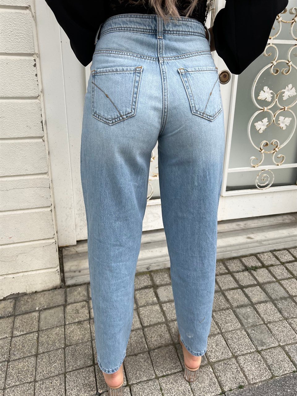 İthal Kalıp Yüksek Bel Jean