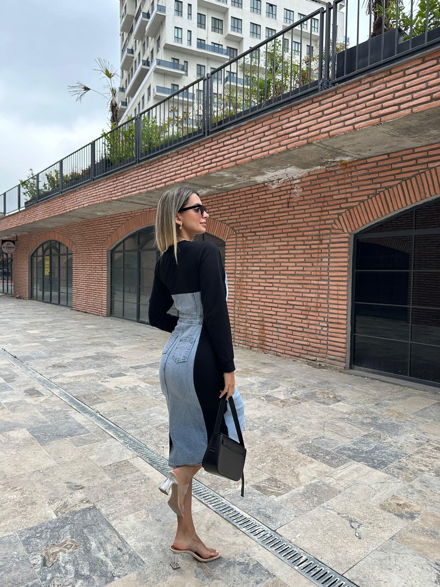 Jenia Garnili Kot Elbise 1707423