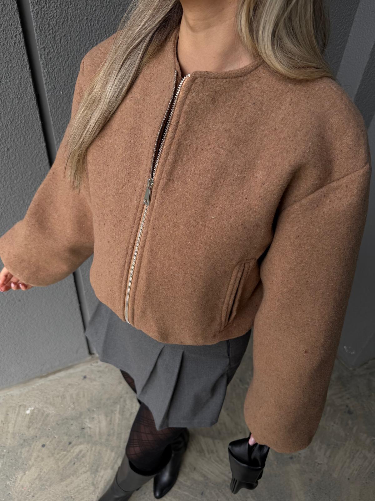 Kaşe Bomber Mont Camel mnt2168swmn