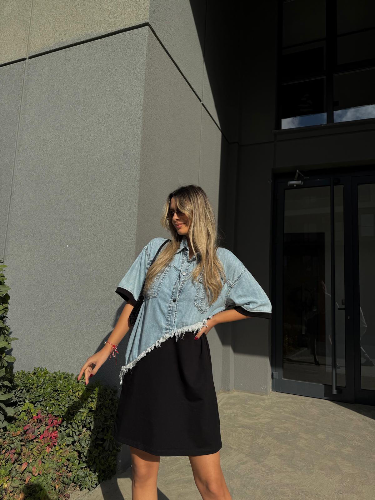 Kot Gömlek Detay Basic Elbiseyelb2206rvd