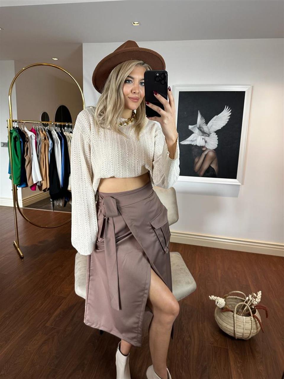 Kruvaze Model Tasarım Etek  0905176