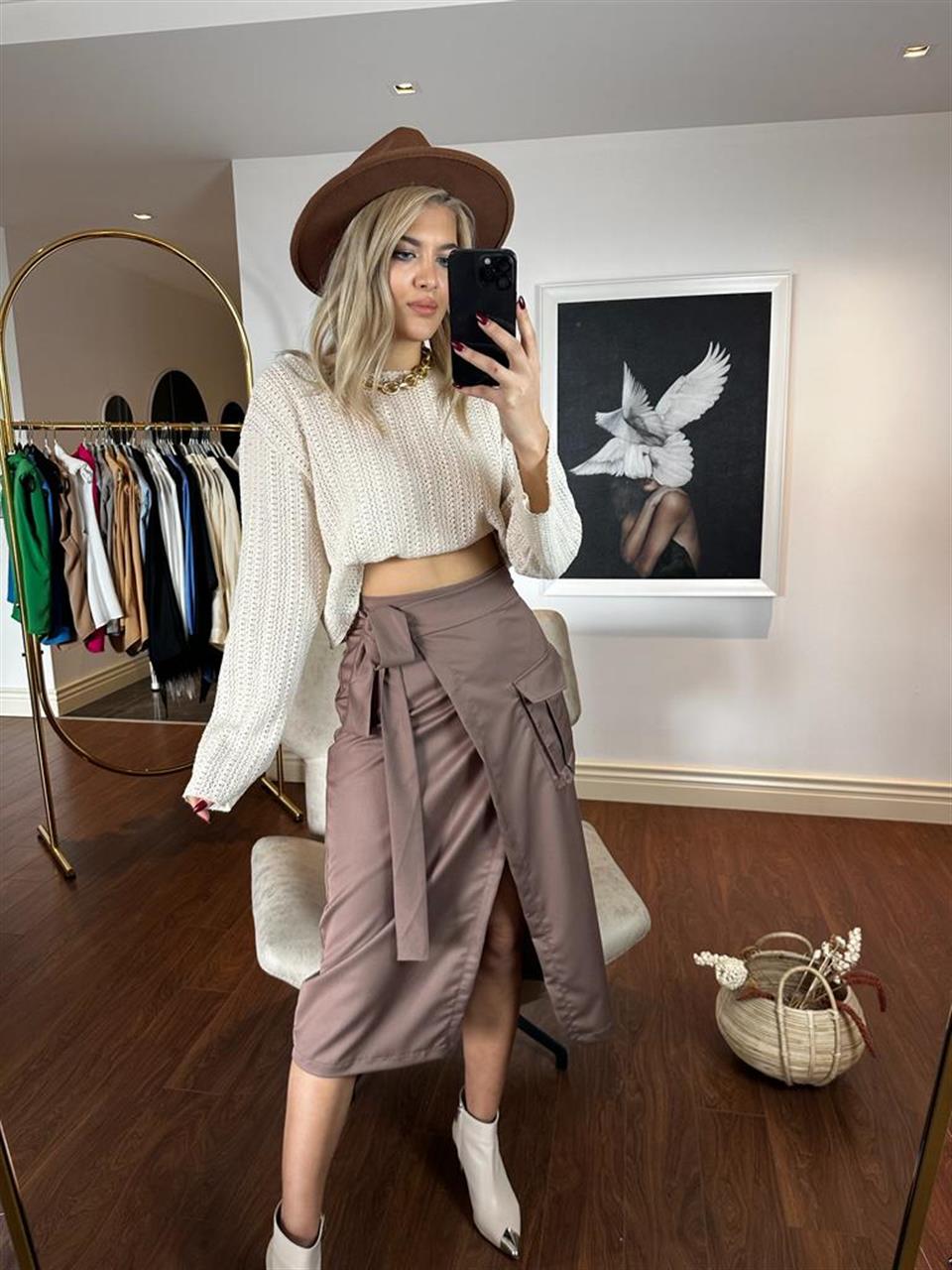 Kruvaze Model Tasarım Etek  0905176