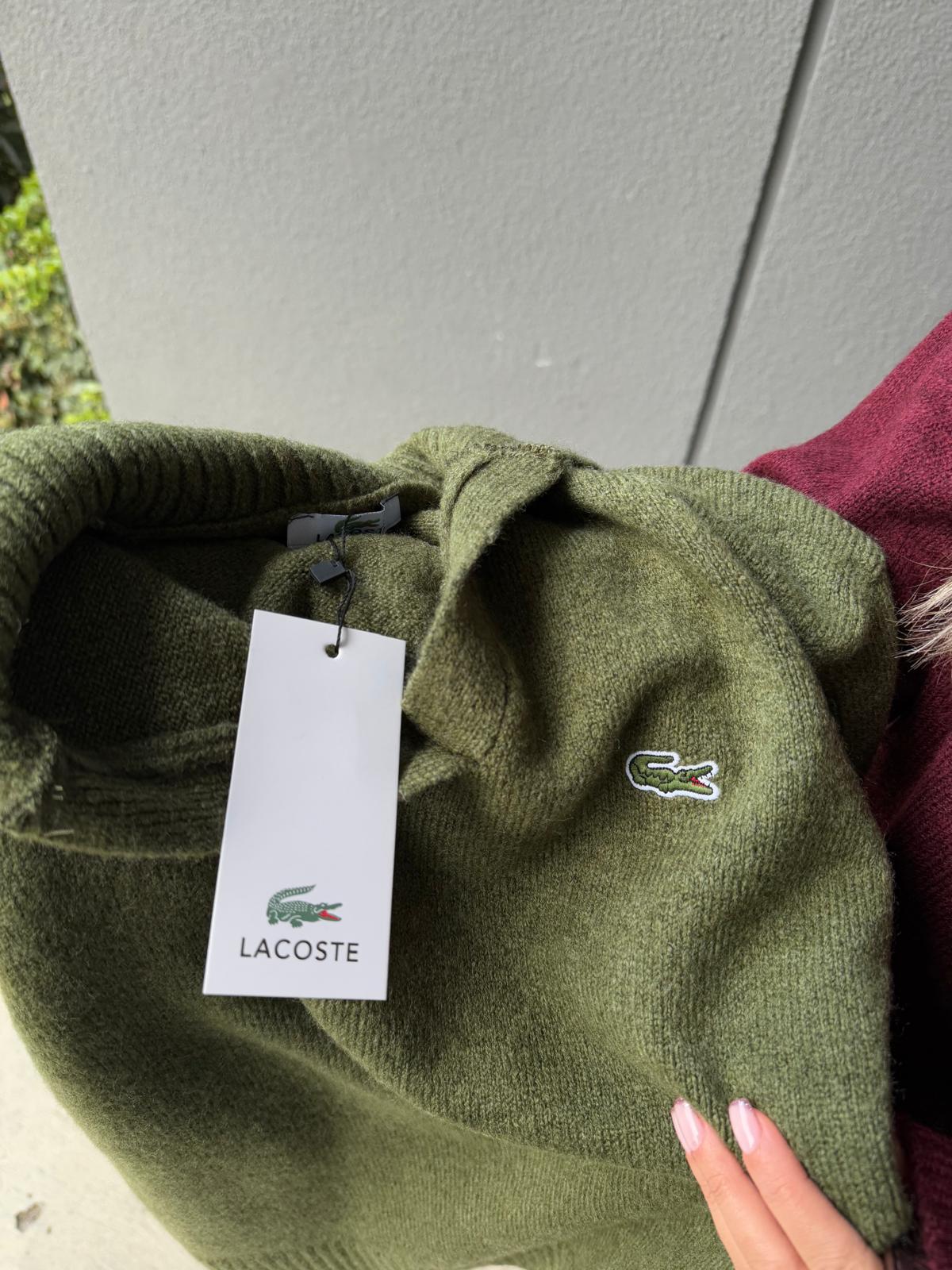 L-coste Polo Yaka Yeşil Triko kzk2158yhs