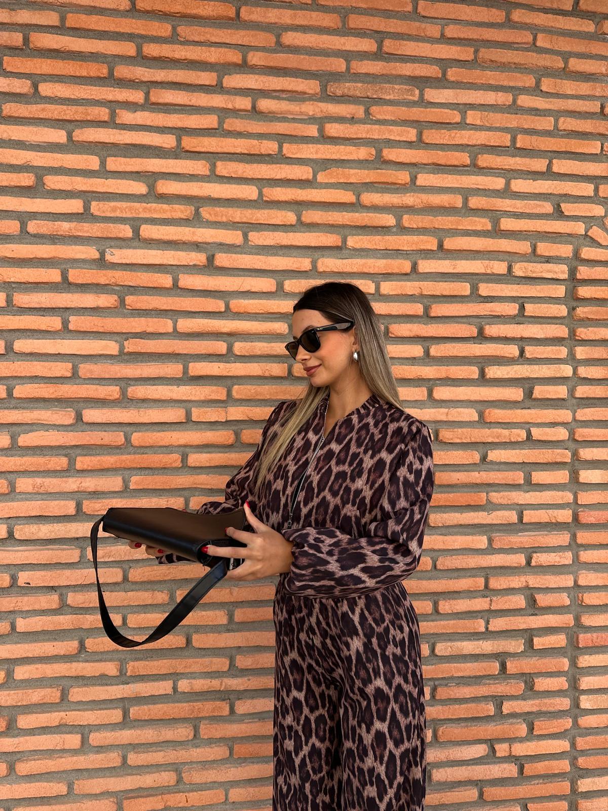 Leopar Bomber Ceket Pantolon Takım ktkm1056nsn