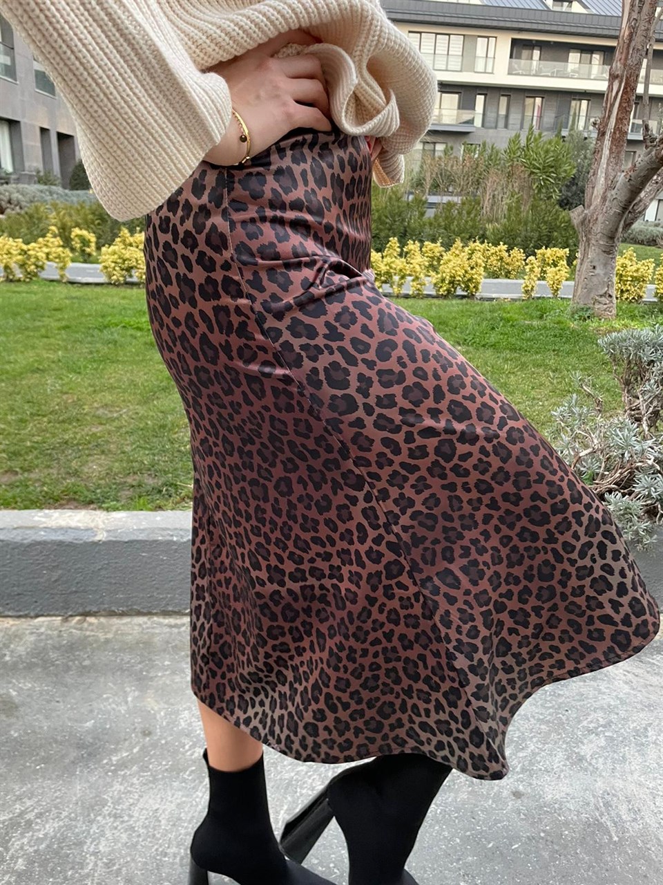 Leopar Saten Etek 3986