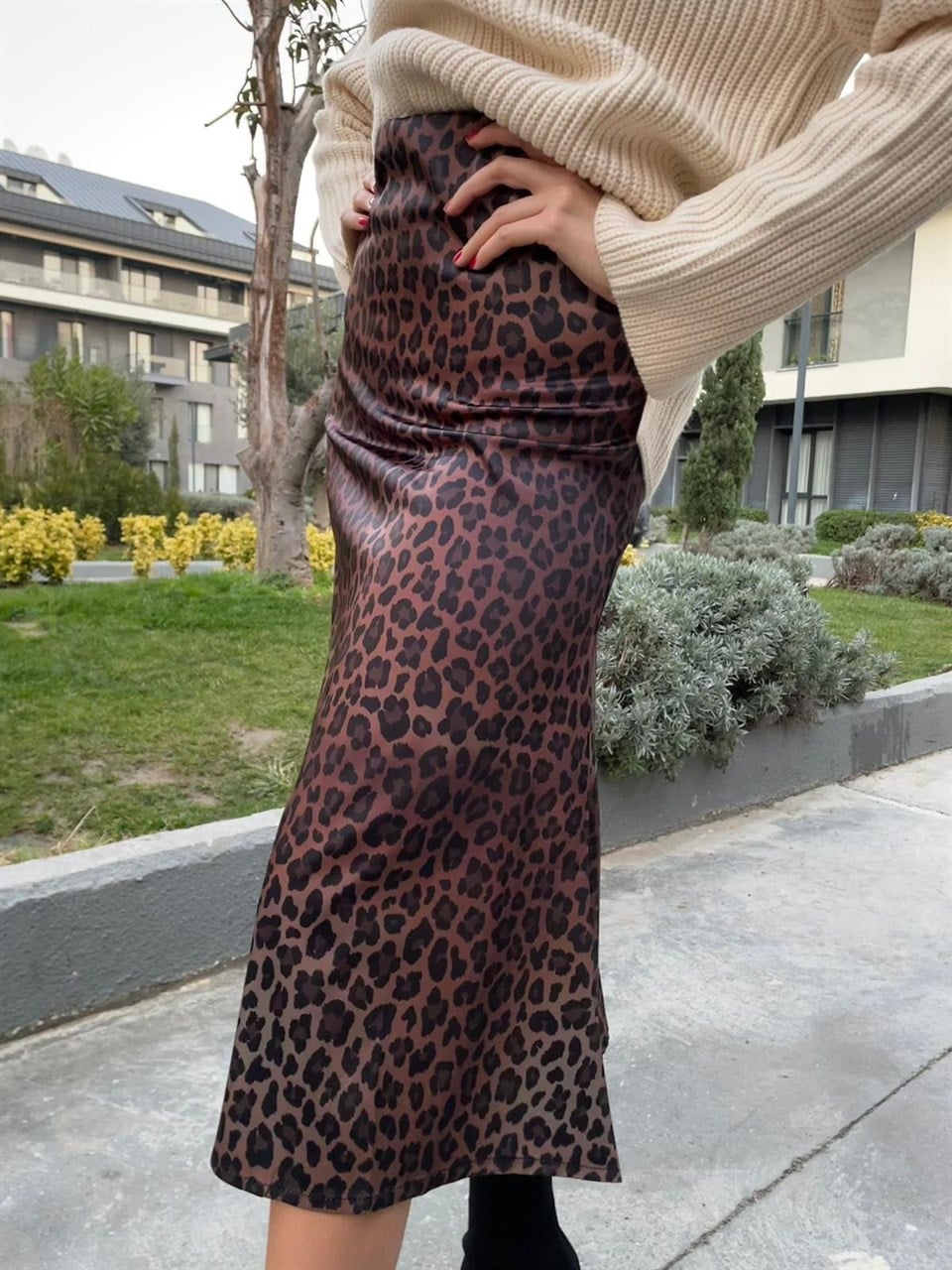 Leopar Saten Etek 3986