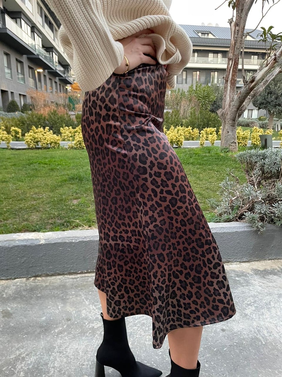 Leopar Saten Etek 3986