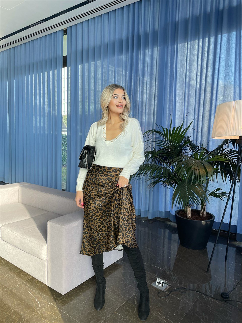 Leopar Saten Etek