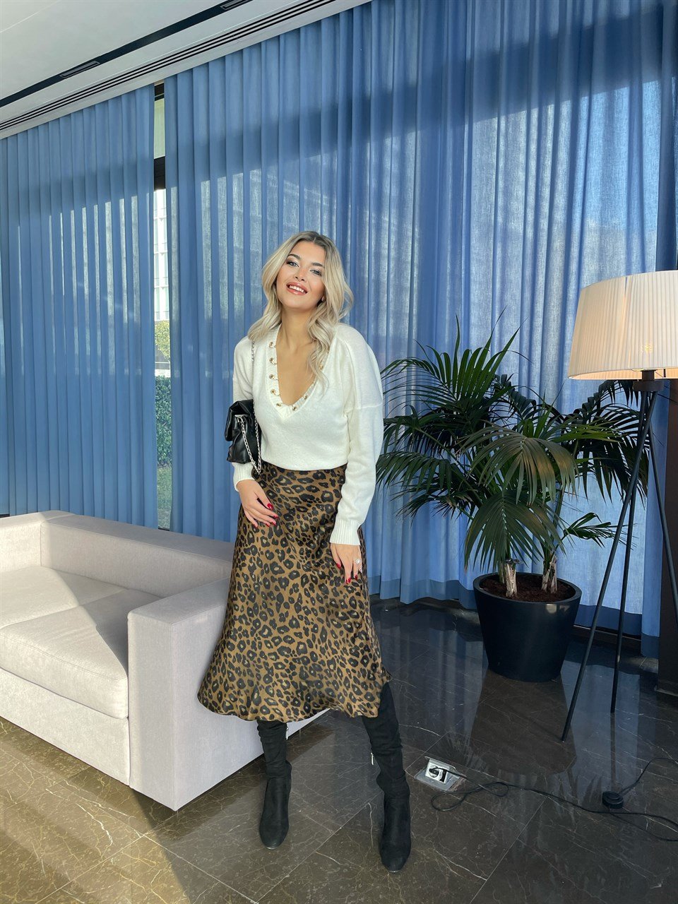 Leopar Saten Etek
