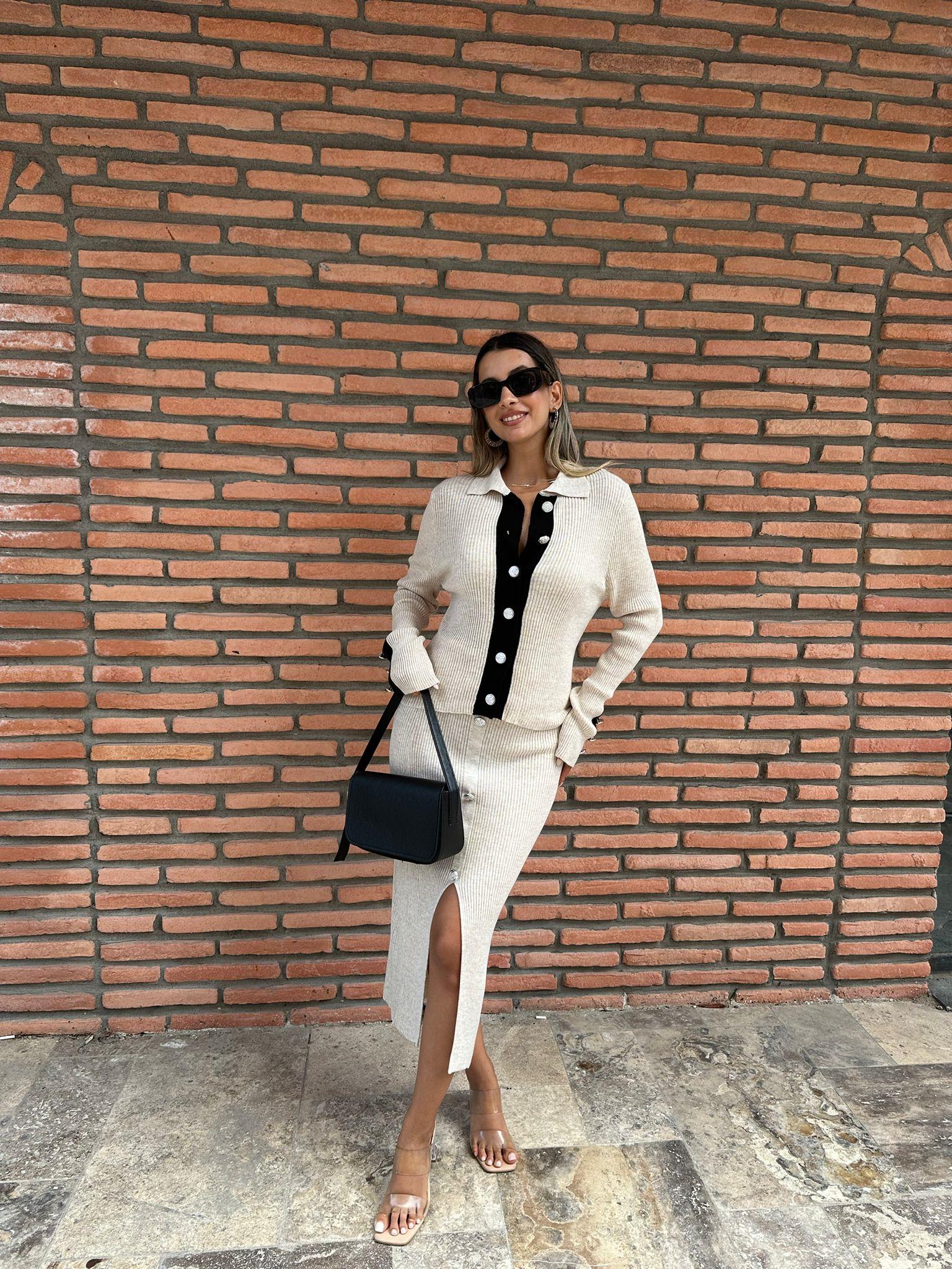 Lina Taş Etekli Triko Takım 070621205