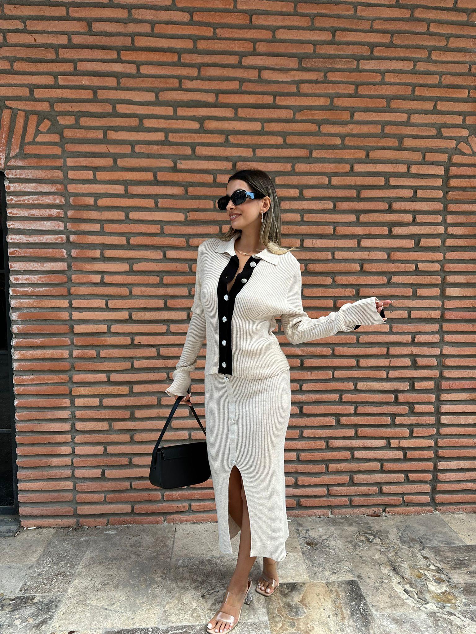 Lina Taş Etekli Triko Takım 070621205