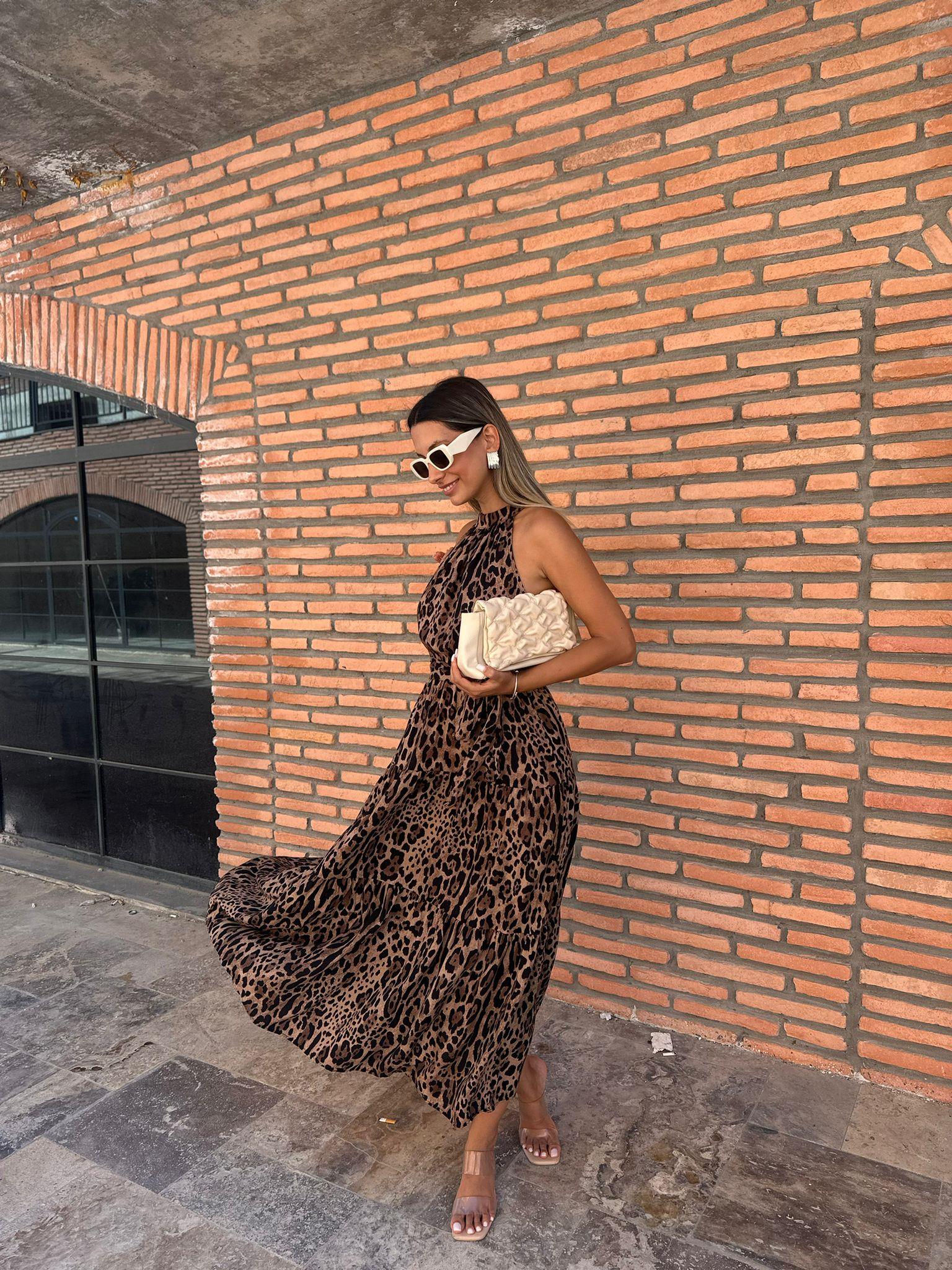 Lipa Leopar Desen Elbise  070621183