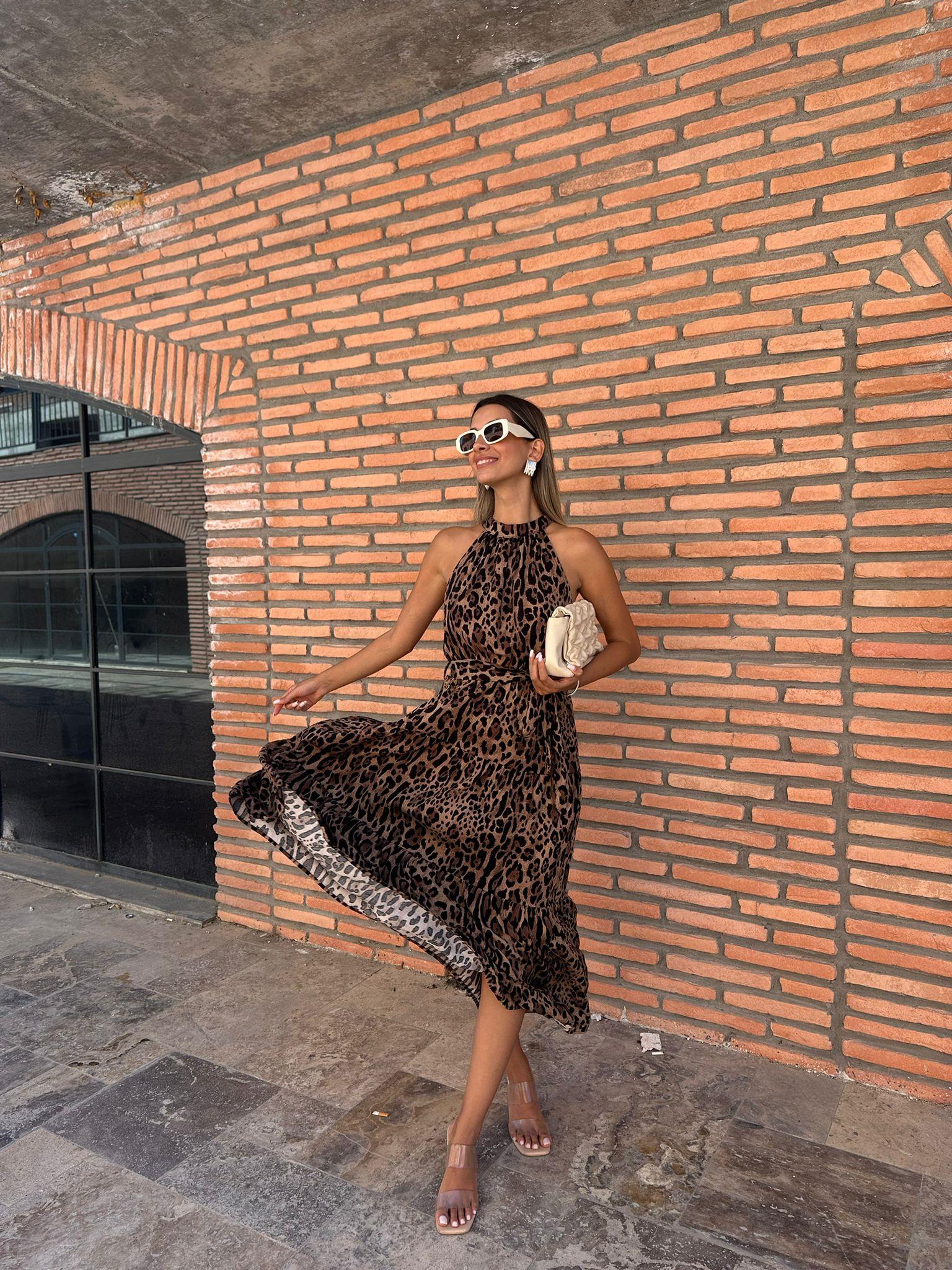 Lipa Leopar Desen Elbise  070621183