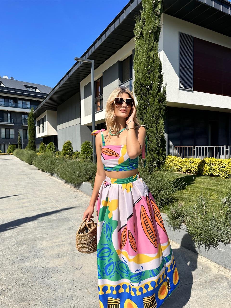 Lolita Çok Renkli Etekli Takım 0806267