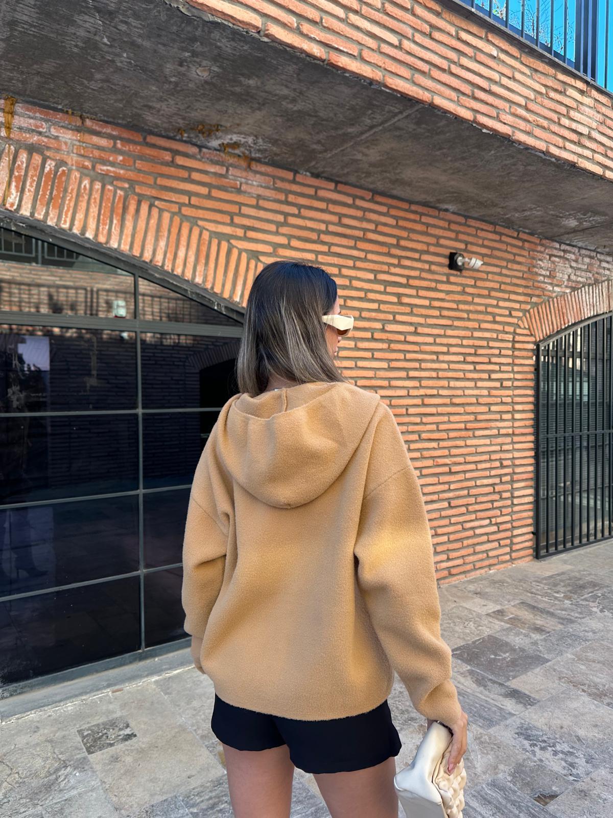 Lovely İnci Düğmeli Soft Hırka Camel hrk2021rvd