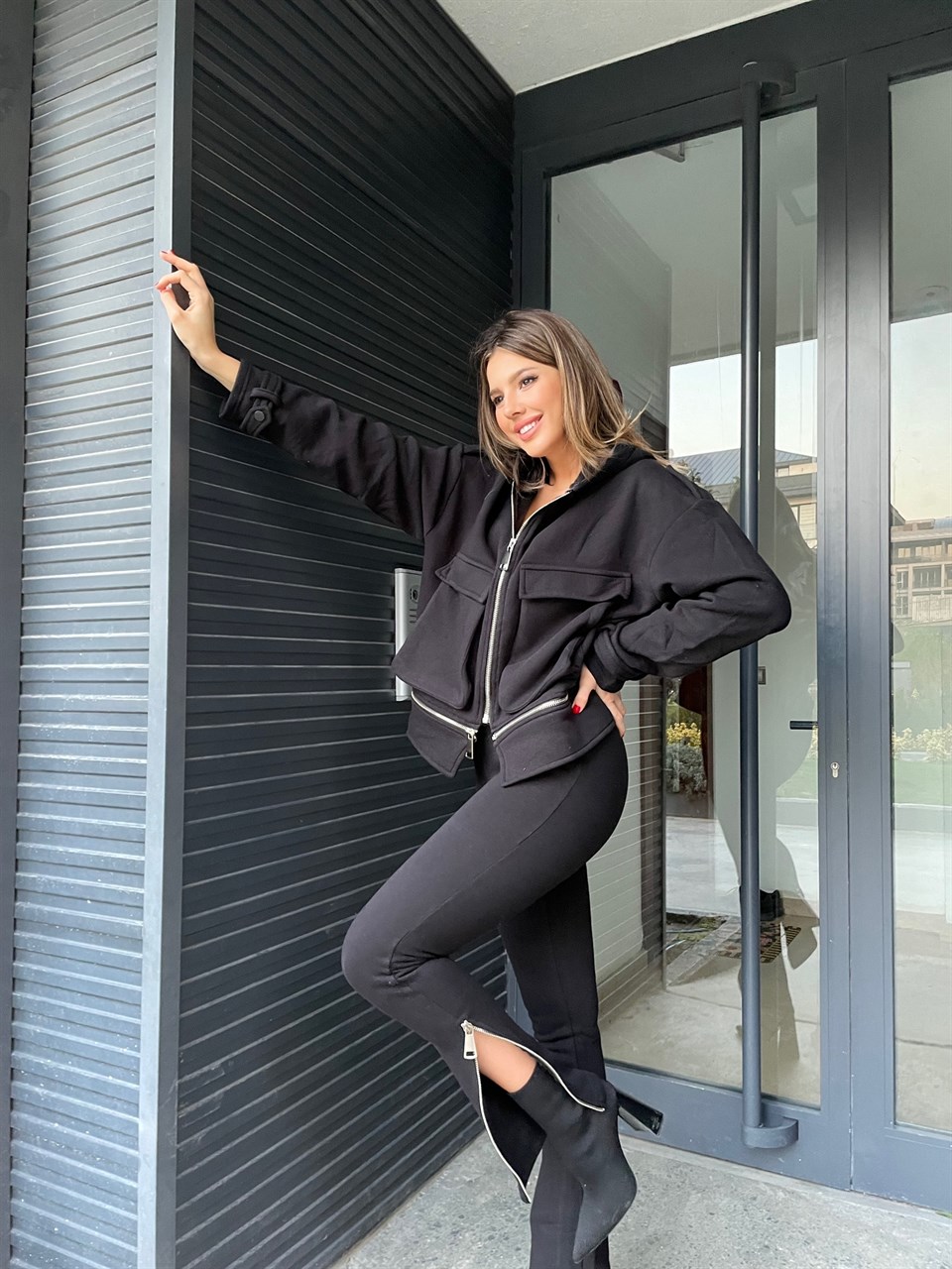 Ludy Fermuarlı Tasarım Spor Takım 1778