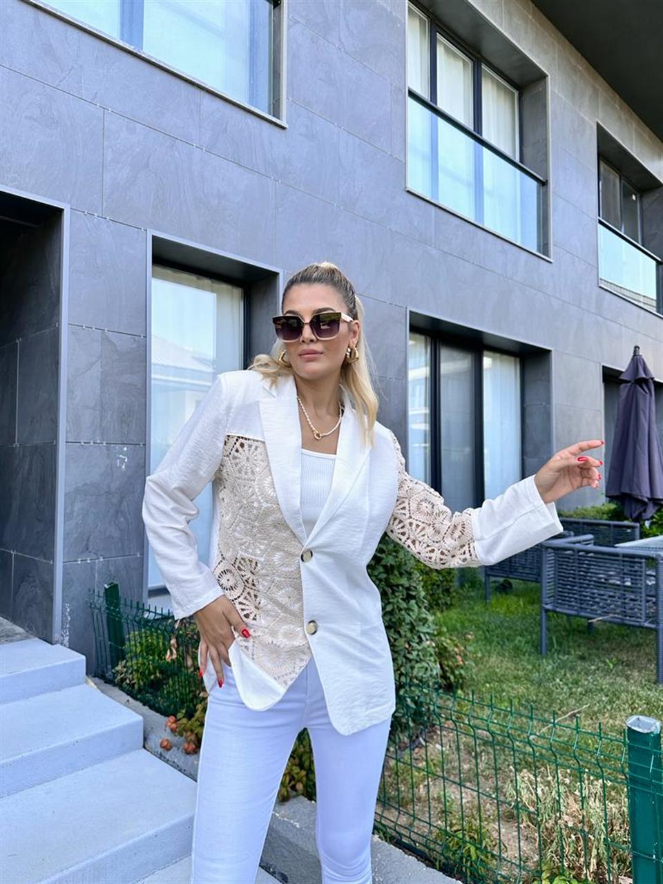 Marka Model Kroşe Mix Blazer Ceket 1707313