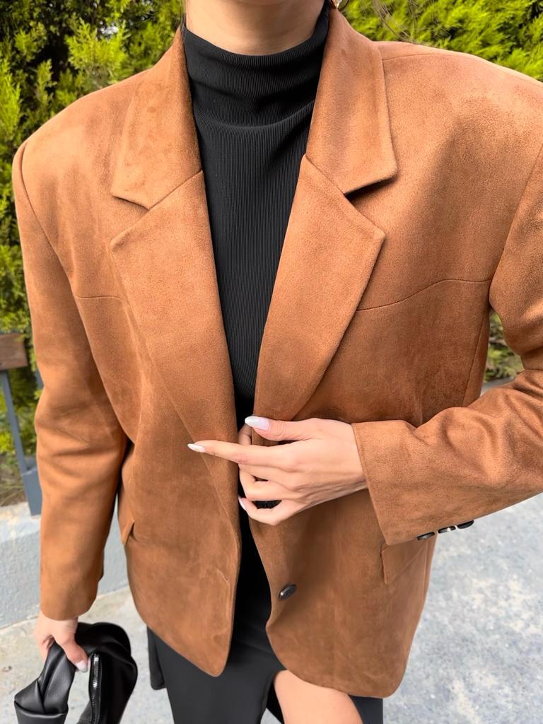 Marka Model Süet Blazer Ceket 1707523
