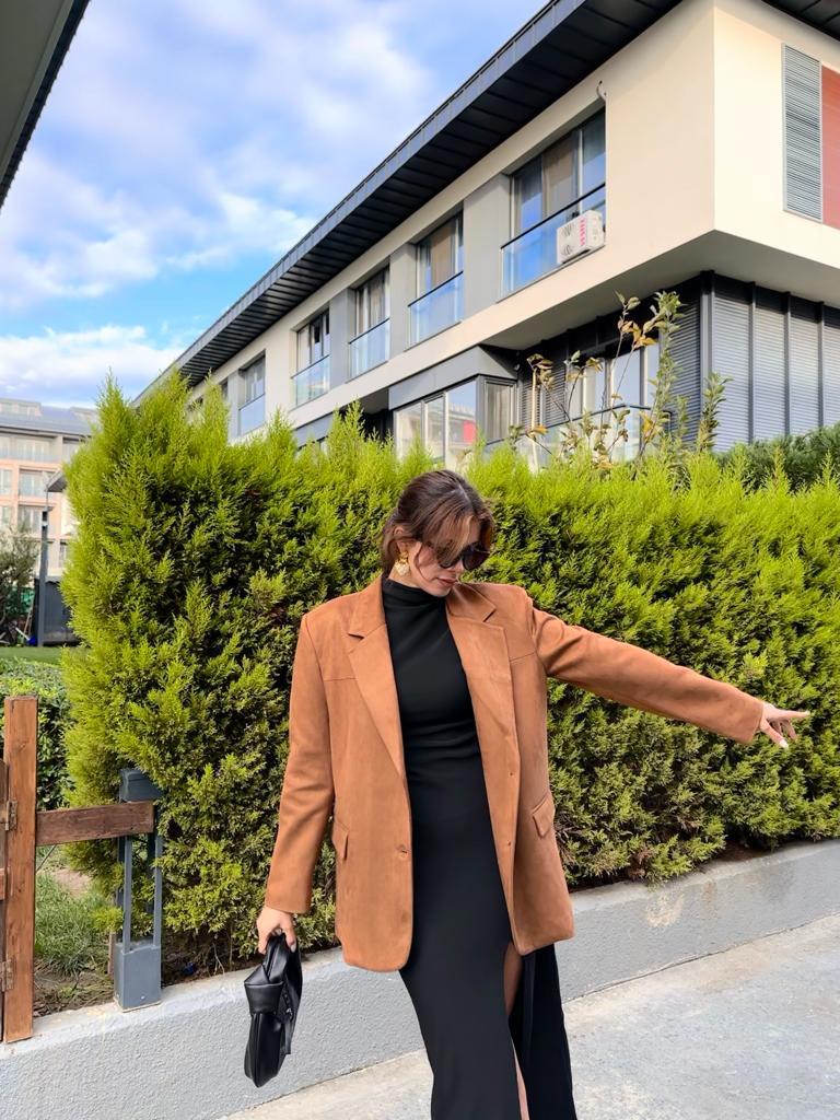 Marka Model Süet Blazer Ceket 1707523