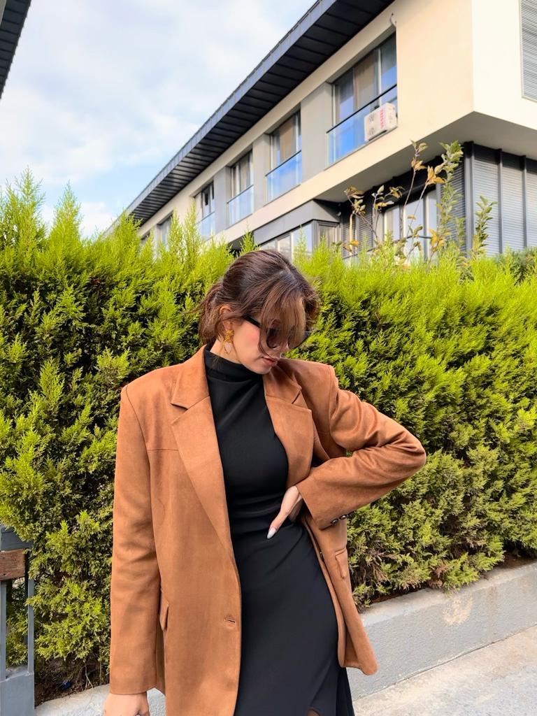 Marka Model Süet Blazer Ceket 1707523