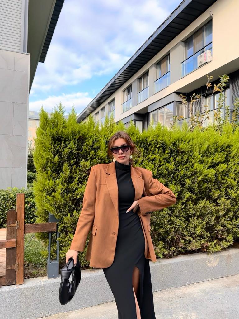 Marka Model Süet Blazer Ceket 1707523