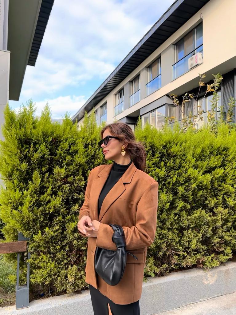 Marka Model Süet Blazer Ceket 1707523