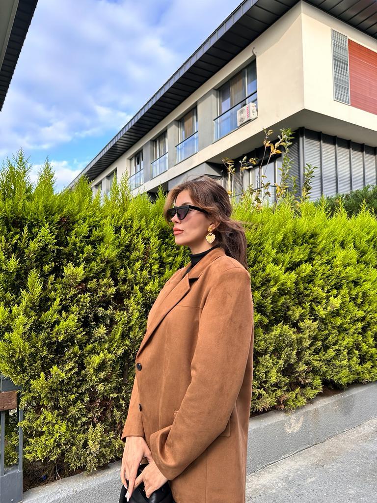 Marka Model Süet Blazer Ceket 1707523