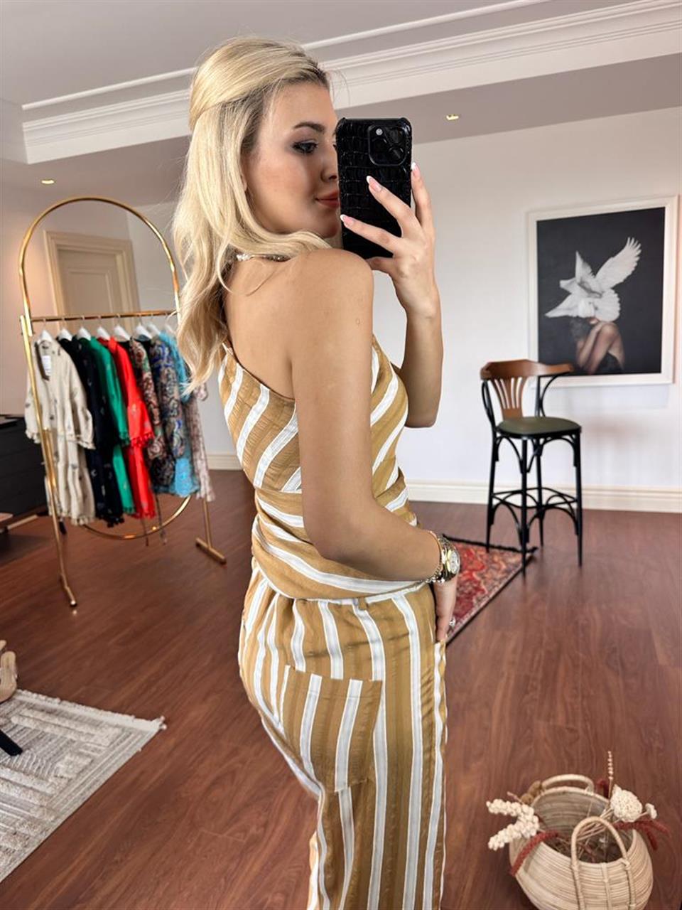 Marka Model Tek Omuz Çizgili Takım 0206258