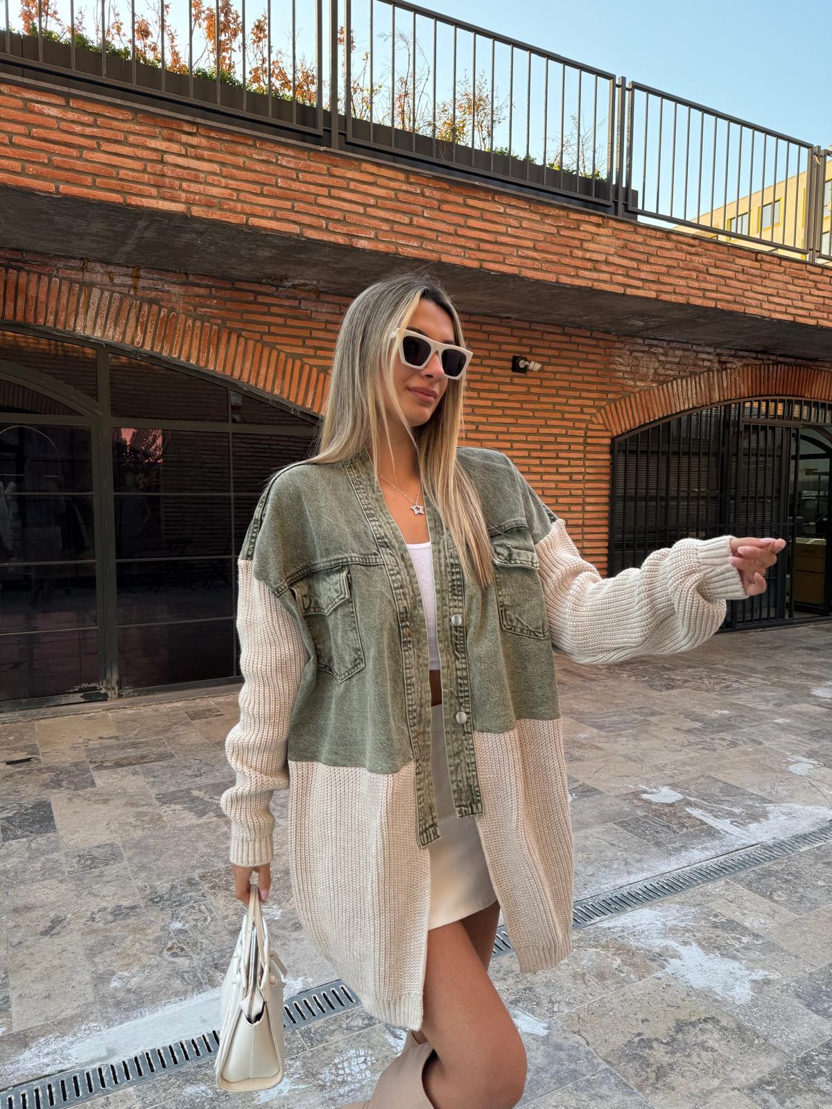 Marka Model Trikomix Jean Detay Hırka Yıkamalı Yeşil  hrk1044rvd