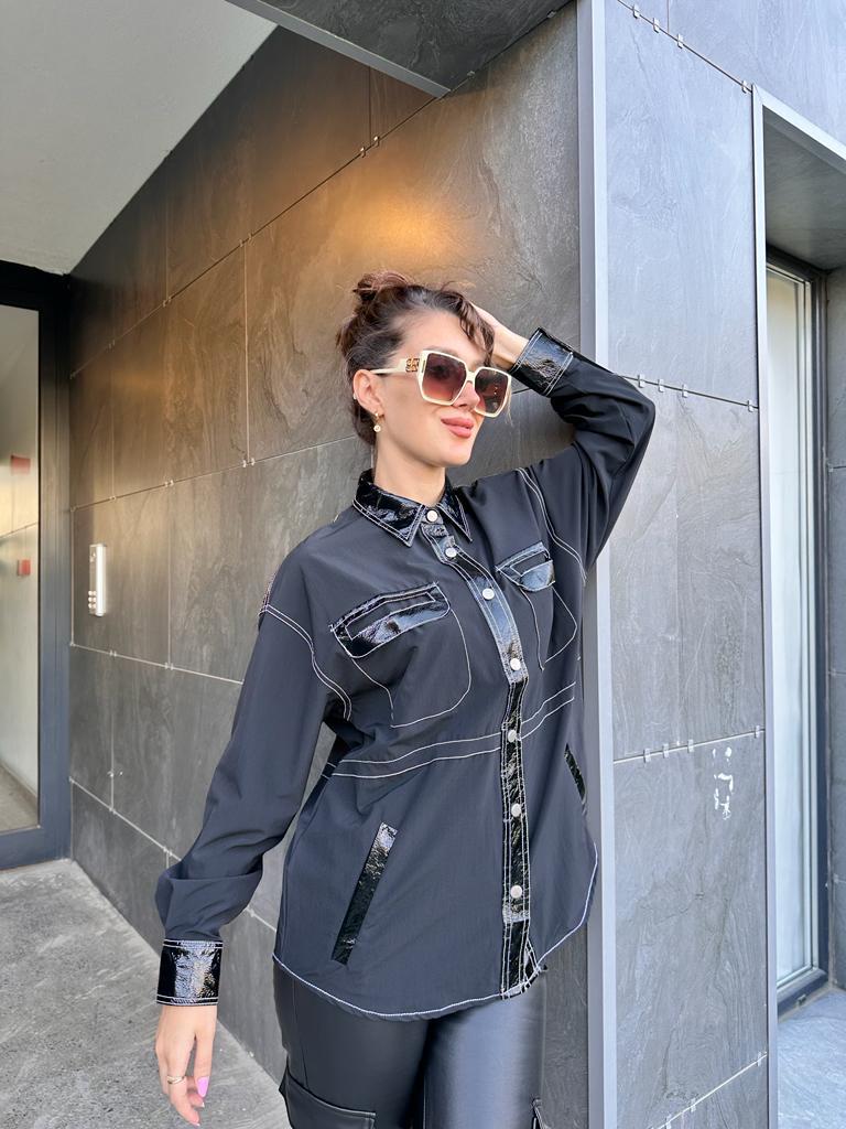 Marka Muadili Rugan Garnili Ceket   1707401