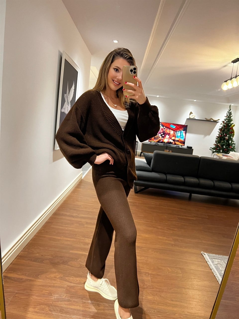 Menny Kahverengi Triko Takım 43211