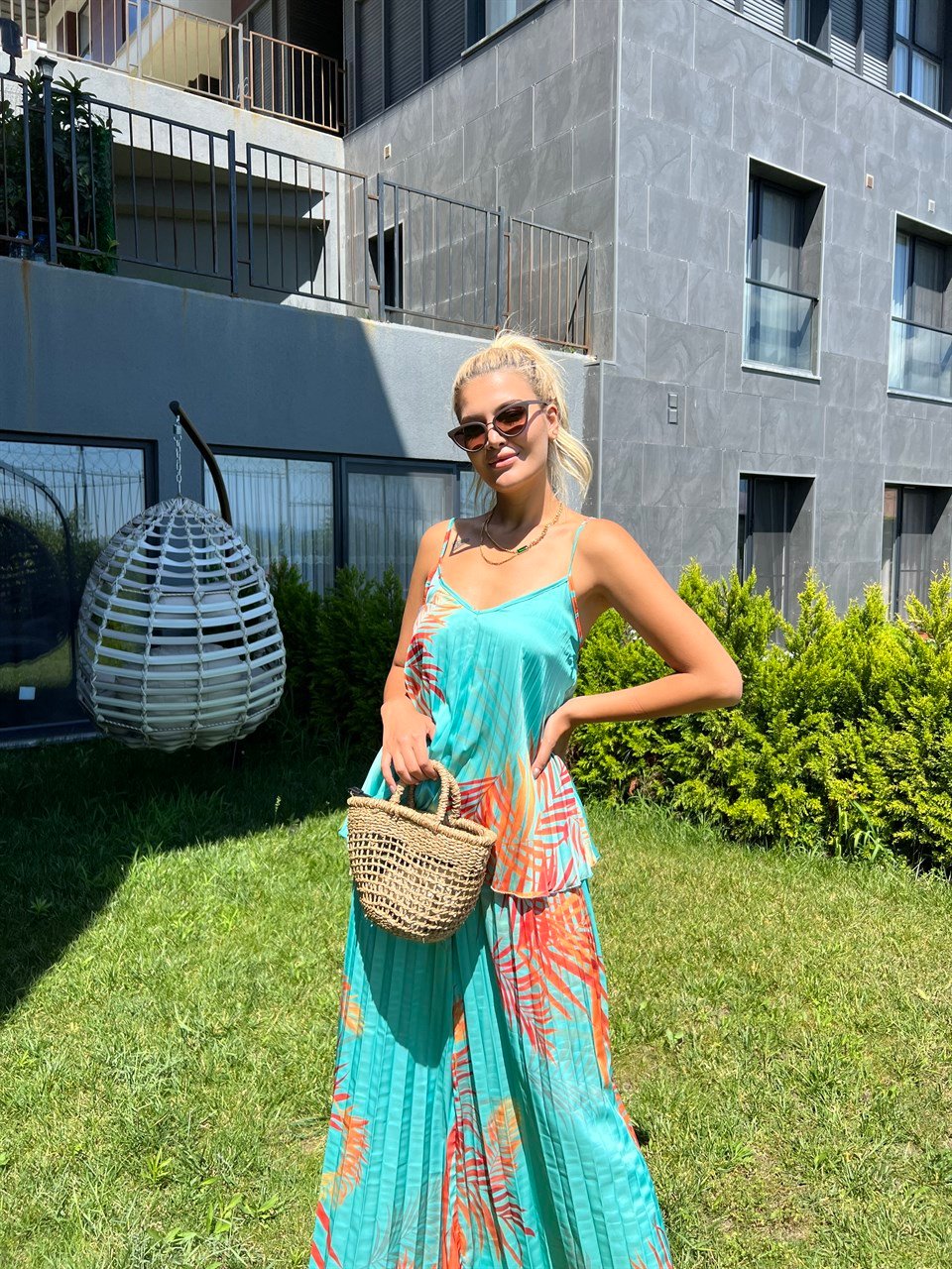 Miami Mint Pantolon Askılı Takım