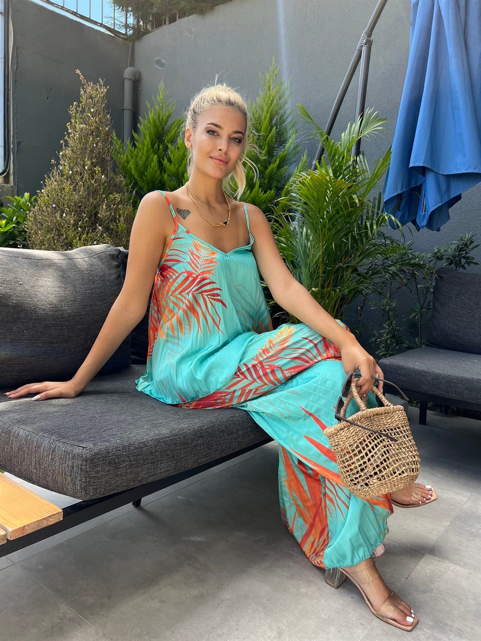 Miami Mint Pantolon Askılı Takım