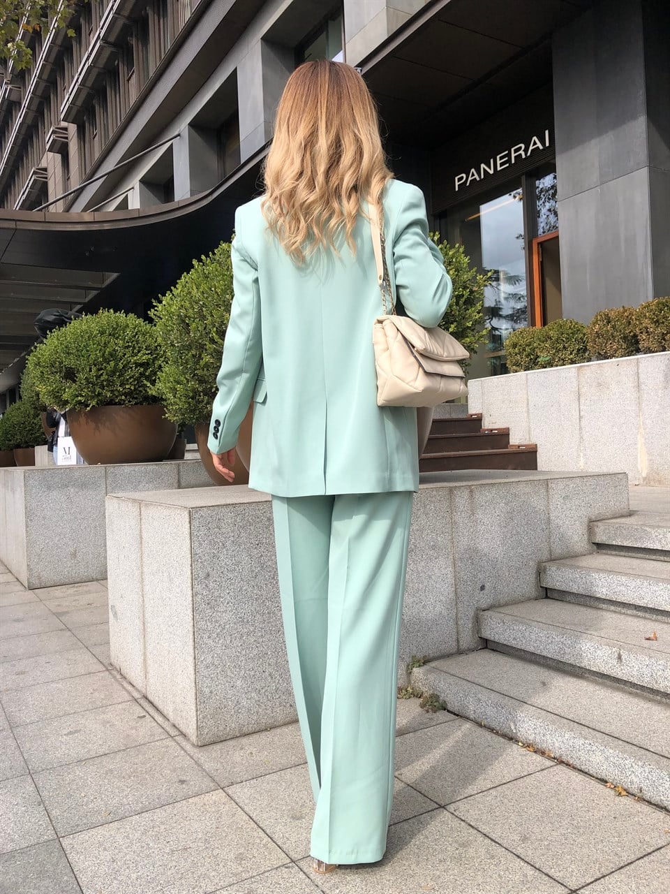 Mint Yeşili Palazzo Takım